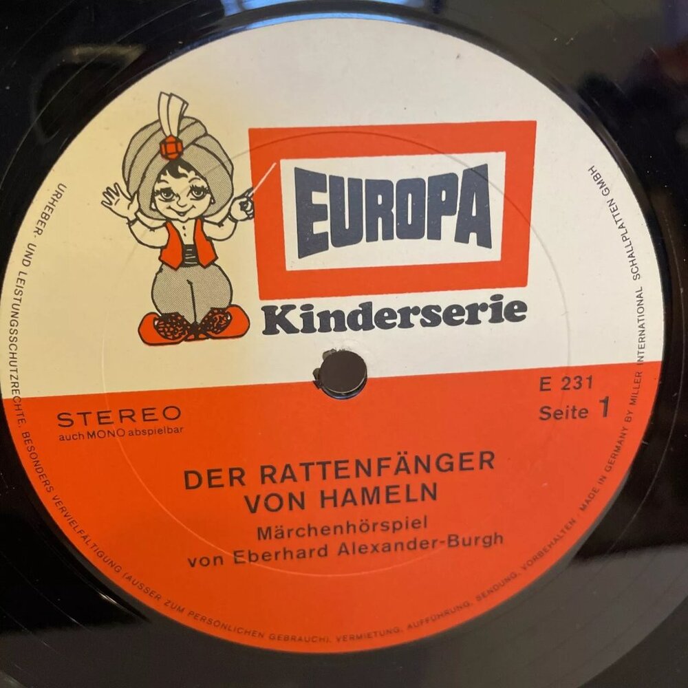 Der Rattenfänger Von Hameln/Die Heinzelmännchen Von Köln Good+ RECORD ONLY